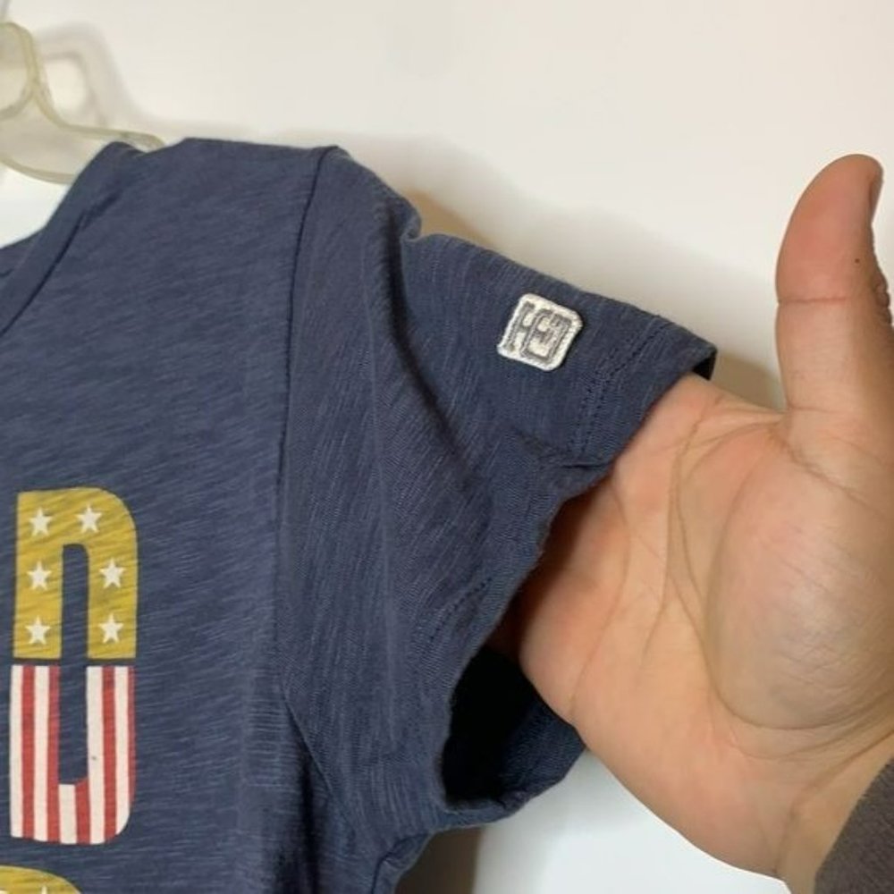 Tailgate Solid Gold Tee Red Blue M Medium - image 3